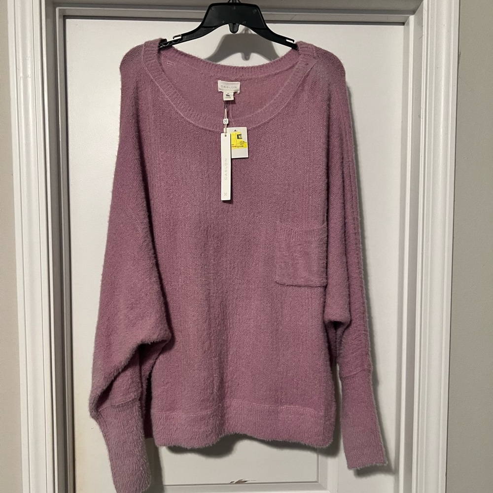 Caslon Pink Sweater size 3X ~ very soft and cozy ~ new with tags